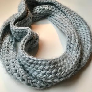 Handmade Blue Knitted Scarf
